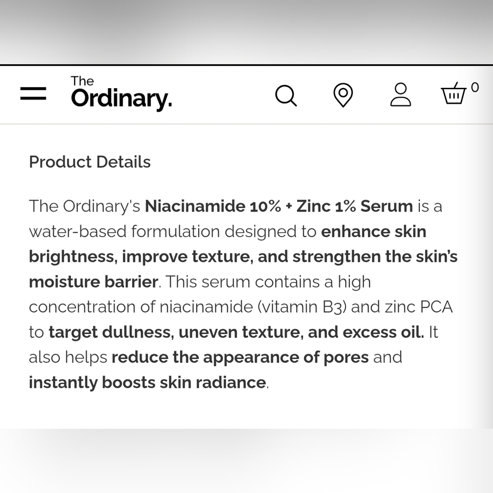 The Ordinary Niacinamide 10% + Zinc 1% Serum - Picture 9 of 10